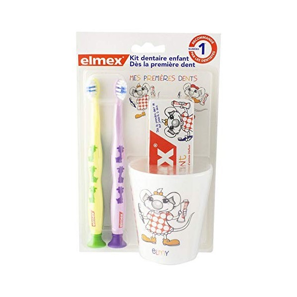 Elmex Kit Dentaire Enfant - Bleu & Jaune