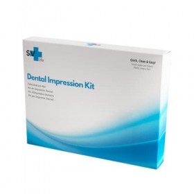 Kit dEmpreinte Dentaire à Domicile | comprend Porte-Empreintes Supérieur + Inférieur + Mastic de moulage | Facile et Rapide 