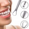 Detartreur Dentaire Kit en acier inoxydable 304, Dents en acier Inoxydable kit de Nettoyage, Gratt-langue, Sonde dentaire a