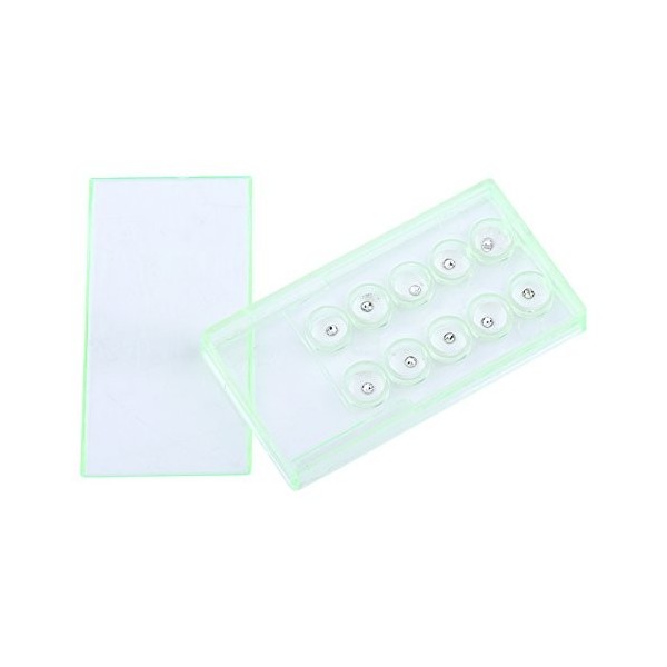 Kit de 10 cristaux de 2 mm - Décoration dentaire en cristal acrylique blanc - Pour filles