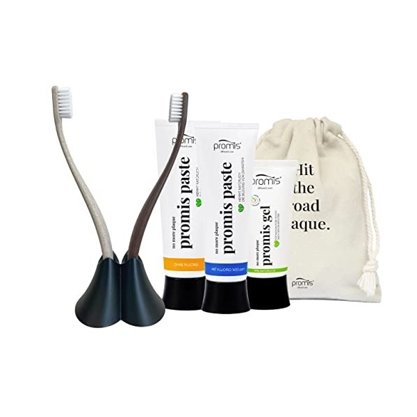 kit de soins dentaires promis pour une protection optimale contre la plaque et le tartre | brosse à dents durable | dentifric