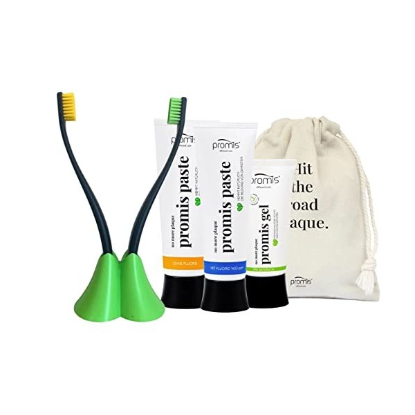 kit de soins dentaires promis pour une protection optimale contre la plaque et le tartre | brosse à dents durable | dentifric