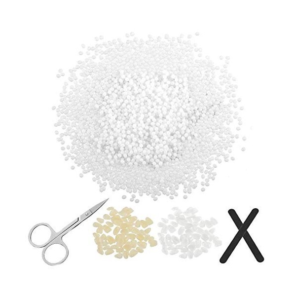 Kit de Réparation Dentaire, 100 g de Perles Thermiques de Remplissage de Dents avec Limes et Ciseaux, Remplacements Temporair