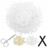 Kit de Réparation Dentaire, 100 g de Perles Thermiques de Remplissage de Dents avec Limes et Ciseaux, Remplacements Temporair