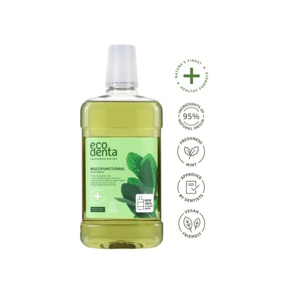 Ecodenta Kit cosmétique dhygiène buccale I Dentifrice avec calident, extrait de camomille, extrait de clou de girofle 100 ml