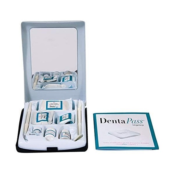 DentaPass Kit Urgence Dentaire Indispensable | Pansement Dentaire, Ciment Dentaire, Soulage les Douleurs Dentaires - Entrepri