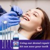 Kit de Réparation de Dentaire, Dent Provisoire, Kit de colle dentaire multi-usages pour réparer les dents manquantes et fissu