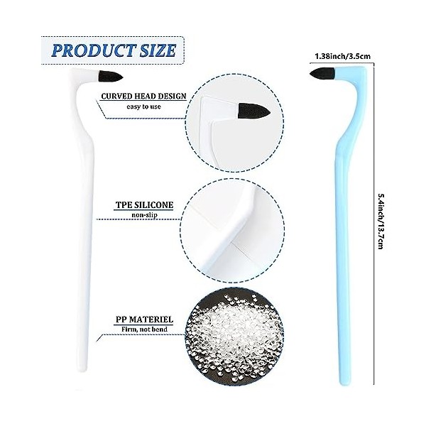 Kit éliminateur de tartre 3 pièces pour un polissage des dents efficace. La gomme enlève les taches et le tartre, tandis que 