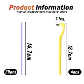 HOMURY Bande de Polissage Dentaire: Dentaire Abrasifs Bandes 60 Pièces/Paquet, Bande Blanchiment Dentaire Avec 4 Éliminateur 