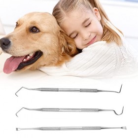 Nettoyage Des Dents Sonde Détartreur,Kit Dhygiène Dentaire,La Plaque et du Tartre Kit Nettoyant Dents,Chien de Blanchiment D