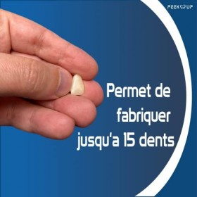 REMPLACER UNE DENT, NOUVEAU: AVEC UN TEINTIER POUR FABRIQUER DES DENTS DE LA BONNE COULEUR, Kit pour 15 dents, dent temporair