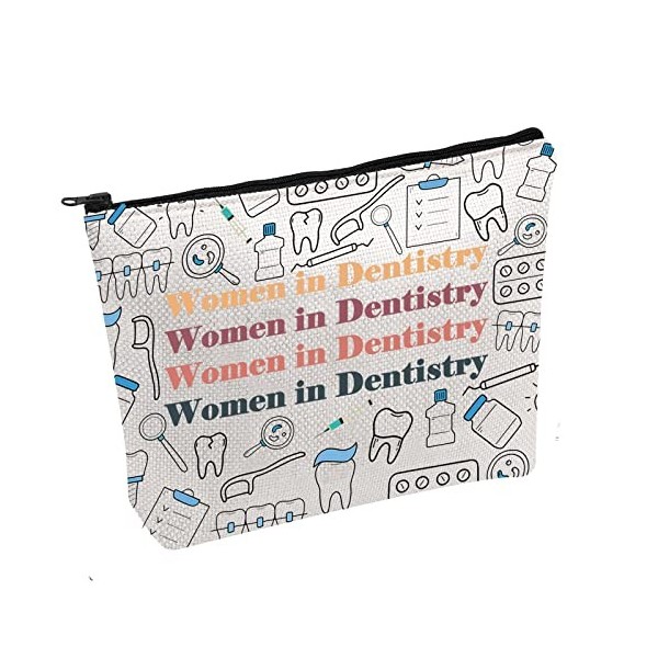 Cadeau dhygiène dentaire pour femme dans une trousse de maquillage pour assistant dentaire - Kit de survie pour dentisterie,