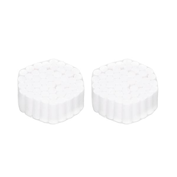 Keenso 100pcs Rouleaux de Gaze Dentaire, Tampons de Coton Bouchons de Nez pour Enfants et Adultes, Accessoires de Kit de Saig