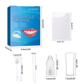 Kit de Réparation Dentaire, Kit de Dent Provisoire Réparation, Dent Temporaire, Kit de Réparation Dentaire Multifonctionnel T