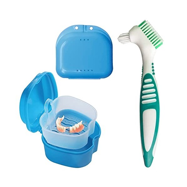 Boite Appareil Dentaire, 5 Pièces Mince Boîtes de Dentier, Boîtes de  Rangement pour Prothèse Dentaire, Retenue