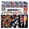 Assortiment de décorations pour ongles 3D de Noël avec strass en résine et paillettes pour nail art, cadeau de Noël pour lois