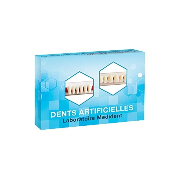 DENTS ARTIFICIELLES - HAUT ET BAS 12 DENTS pour appareils dentaires en résine