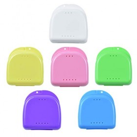 SANTOO 6 Pcs Protection Dentaire Orthodontique, Boite Appareil Dentaire, Boite Gouttiere Dentaire Ventilée, Boite Pour Prothe