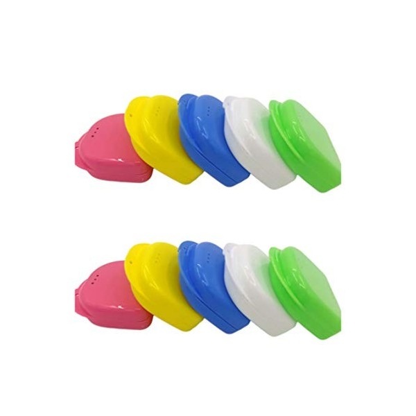 SUPVOX 10 pièces Boîtes de Rangement pour Appareil Dentaire Boîte orthodontique Dentaire Transparente Cas de Prothèse Dentair