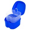 Boîte de Rangement pour Prothèses Boîte de Dentiers Étui de Bain pour Prothèses avec Passoire pour Stockage Trempage Nettoyag