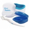 Bain, Brosse et Etui Pour Appareils Dentaires ~ Solution de Nettoyage et Rangement pour Tremper les Dentiers, Appareils Ortho