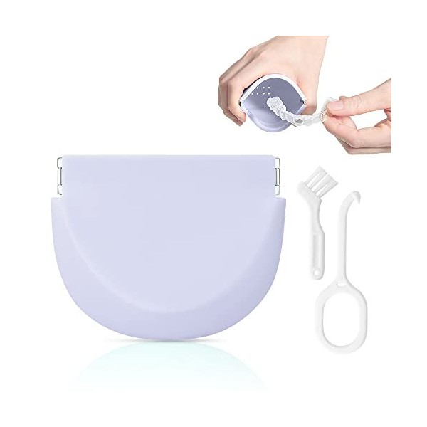 Etui Pour Appareils Dentaires,Trous déchappement Boite de Protection pour Appareils Orthodontiques, Portable Appareils Denta