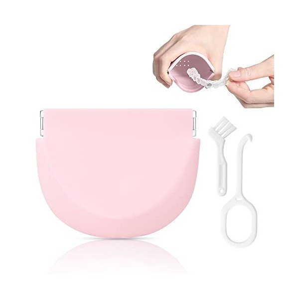 Etui Pour Appareils Dentaires,Trous déchappement Boite de Protection pour Appareils Orthodontiques, Portable Appareils Denta