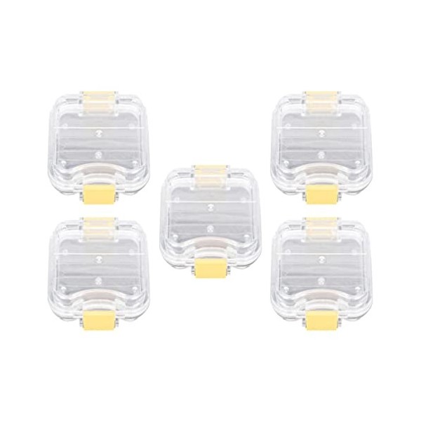 MILISTEN 3PCS Boîtes Dents Dentaires avec Membrane de Film Boîte de Rangement de Dentises de La Fée de Dent Baby Garde- Temps