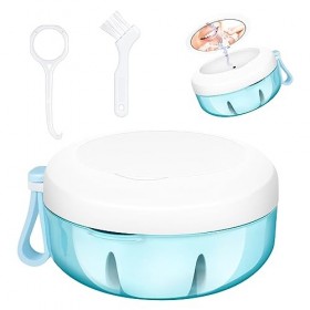 Boîte de bain pour prothèses dentaires, étui à prothèses pour appareils dentaires, boîte à prothèses portable étanche, kit de