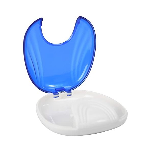 Y-Kelin Boîte de rangement orthodontique pour dentiers ou appareils dentaires-bleu