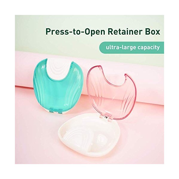 Y-Kelin Boîte de rangement orthodontique pour dentiers ou appareils dentaires-bleu