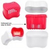 Hioph Boîte de bain pour prothèses dentaires - Gobelet de nettoyage avec panier de rinçage - Kit de soins de prothèses dentai