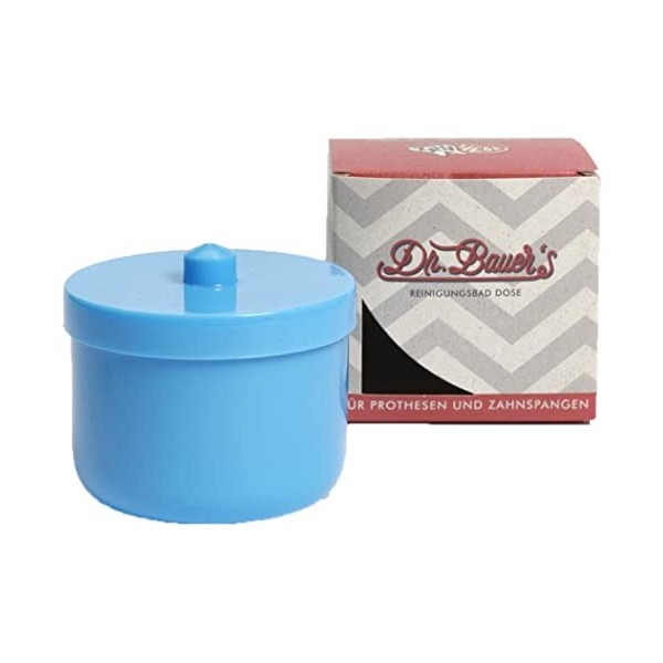 Dr. Bauers Boîte de nettoyage avec insert | Boîte pour prothèse | Boîte pour dentier | Boîte pour prothèse avec insert | Boî ...