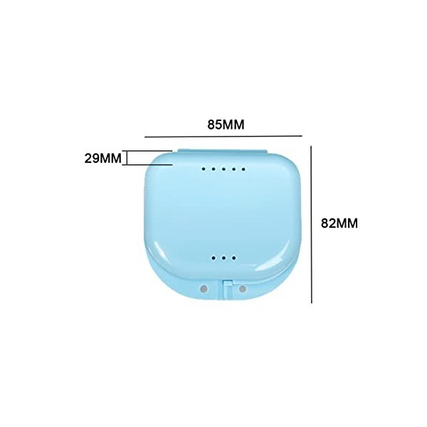 MenYiYDS- Box pour nettoyant et prothèses de prosthète brosse Set - 2 paquet de salle de bain prothétique + 2 sacs de prothès