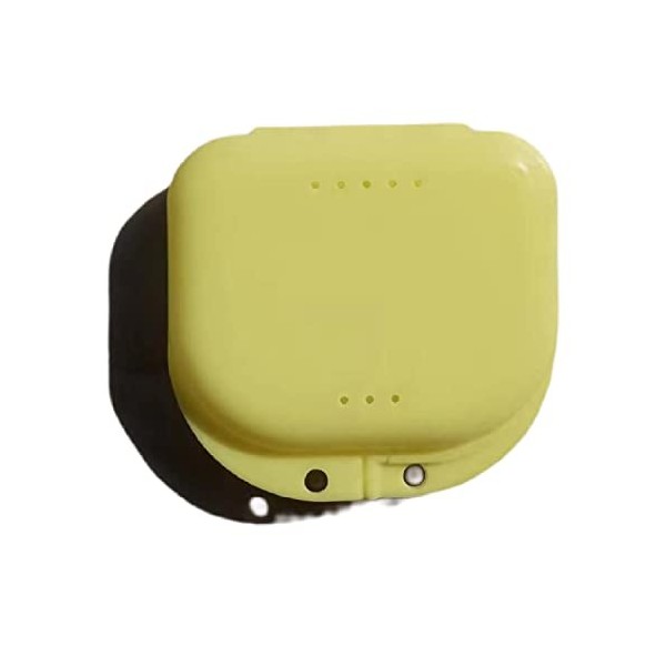 Boîte de rangement pour prothèses dentaires - Boîte de nettoyage légère et portable avec filtre S, vert 