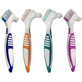 BLLREMIPSUR Boîte à Dentier, Prothèse Tasse avec Filtre pour Dentier Boîte de Bain avec Brosse de Nettoyage, Idéal pour les A