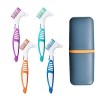 3 Pièces Brosse à Dents Dentier, Faux Dents Brosse, Fausse Brosse à Dents, Brosse de Nettoyage pour Dentier, Dentaire Double 