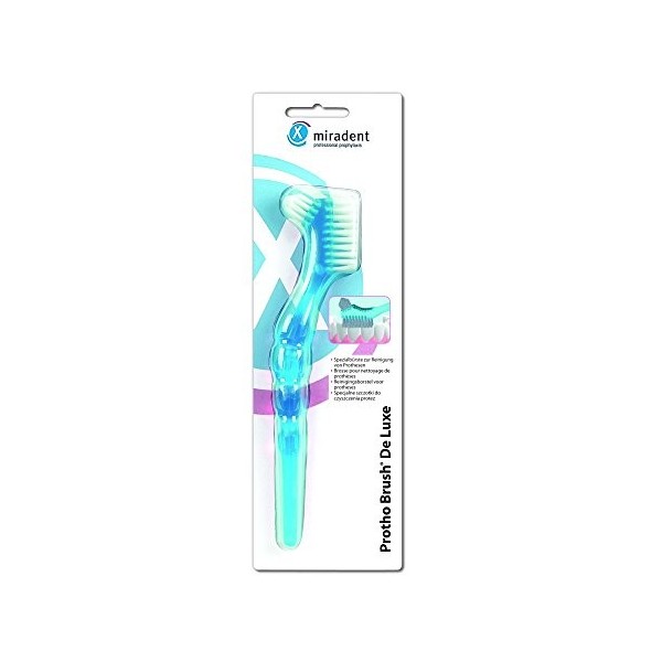 Miradent brosse pour prothèse dentaire rosse prothese bleue