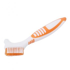 Outils de dentier, brosse à dents pour prothèses dentaires, empêche le retrait de la plaque dentaire, double tête, robuste, o