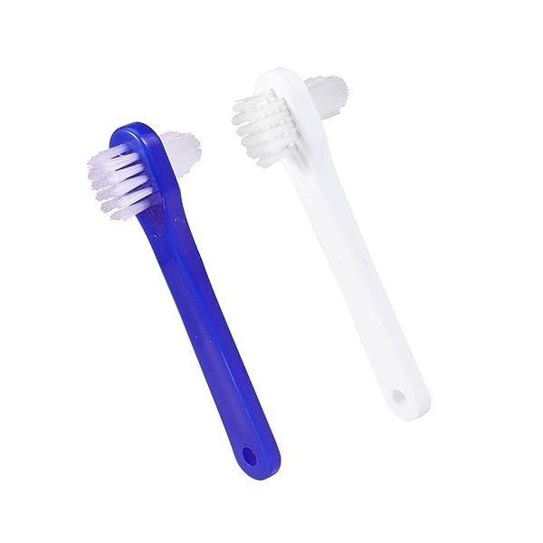 Healifty Brosse Pour Prothèses Dentaires 8 Pièces Brosse De Nettoyage Pour Fausses Dents Nettoyeur Double Face