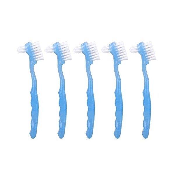 5 Pièces Ensemble De Brosses Pour Prothèses Dentaires Double Face, Poils Souples Brosse De Nettoyage Professionnelle Pour Fau