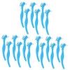 Healifty 6 Pièces Double Peigne De Soin De Prothèse Costume Bleu Soie Adhésive Double Face Brosses À Dents Brosse De Nettoyag