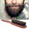 Brosse à barbe pour homme en bois moustache peigne mâle brosse à raser multifonctionnelle brosse à cheveux pour le visage