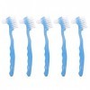 YEmirth-Brosse à Dents Dure, Ensemble de brosses pour prothèses de Voyage Professionnel, Brosse de Nettoyage de Fausses Dents