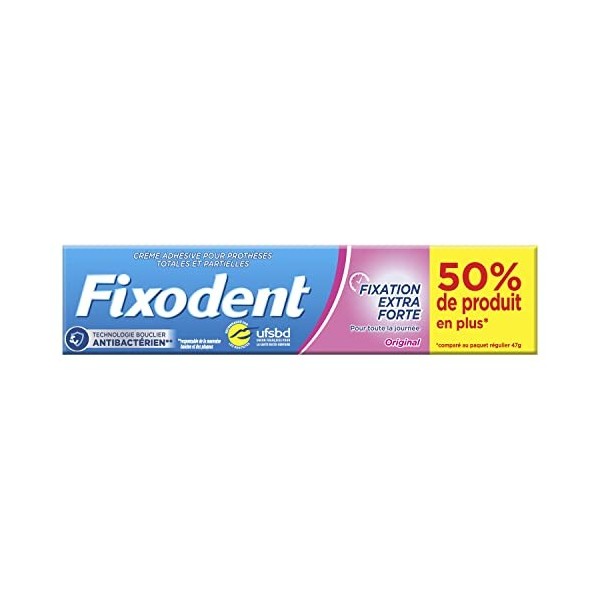 Fixodent Original Crème Adhésive Pour Prothèses Dentaires 70,5 g