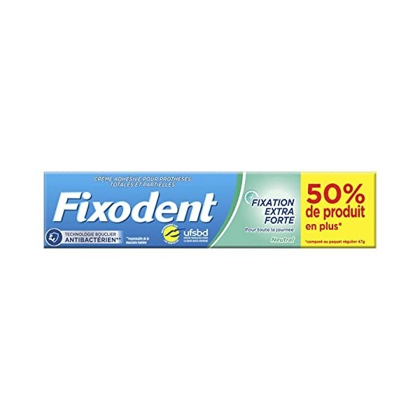 Fixodent Neutral Crème Adhésive Pour Prothèses Dentaires 70,5 g