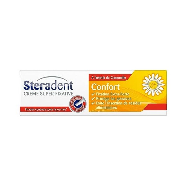 STERADENT Crème Fixative Confort à la Camomille Tube de 40 g