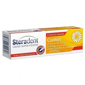 STERADENT Crème Fixative Confort à la Camomille Tube de 40 g