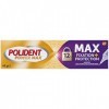 Polident Crème Fixatrice Maximum Contrôle, Pour Prothèses Dentaires Partielles ou Complètes, Embout Précision, 40g