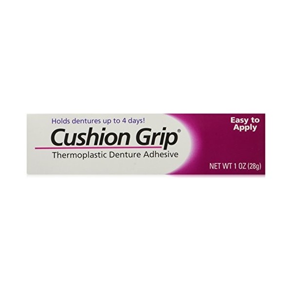 PRETRADA Cushion Grip Lot de 2 adhésifs thermoplastiques pour dentier 28,3 g